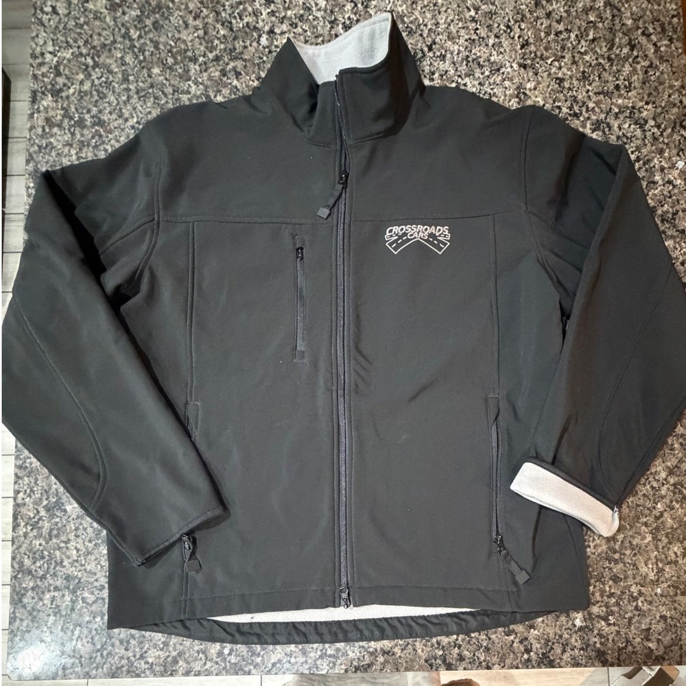 Port Authority J790 Black Softshell Jacket Women XL Crossroads Cars Fleece Lined